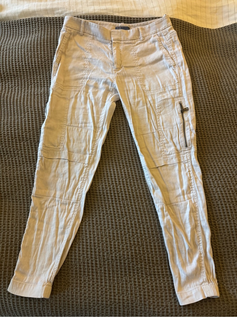 Vince Light Beige Cargo Track Pants